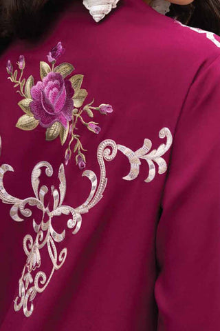 Mushq Luxury 3-PC suit Dhanak Embroidered Shirt with Digital Printed Wool shawl - Cr123