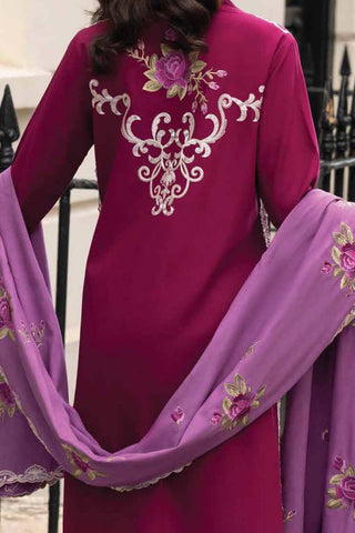 Mushq Luxury 3-PC suit Dhanak Embroidered Shirt with Digital Printed Wool shawl - Cr123