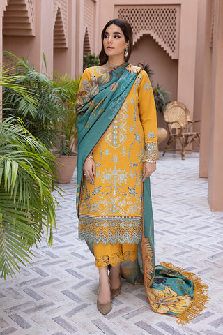 Rang Rasiya 3-PC Embroidered DHANAK Stuff SKU-765