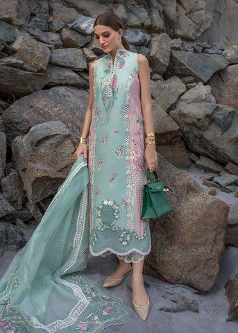 Crimson-3 Piece (Unstitched) Premium Linen Embroidered Shirt With Slub Ready-to-Wear Dupatta - KW1131