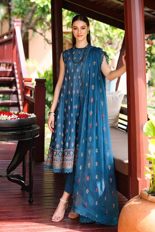 BAREEZE Heavy Embroidered - 3PC Luxury Lawn Collection AW-20