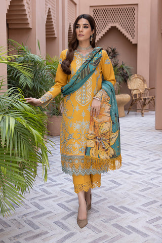 Rang Rasiya 3-PC Embroidered DHANAK Stuff SKU-765