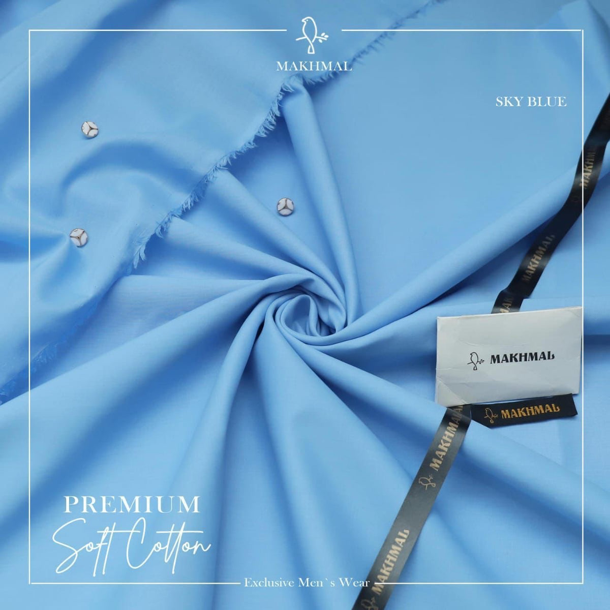 MAKHMAL Premium Soft-COTTON - Sky blue