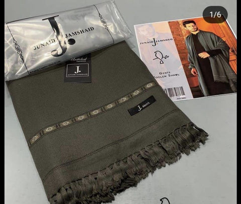J. PREMIUM WOOL SHAWL #007 Greyish