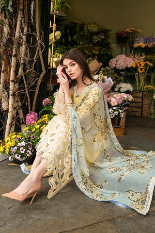 Mushq Yellow Luxury DHANAK Dress'24 HMC-04