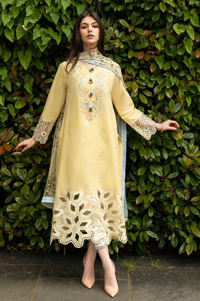 Mushq Yellow Luxury DHANAK Dress'24 HMC-04