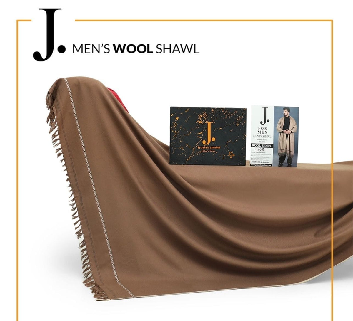 J. PREMIUM ACRYLIC Wool Shawl Ready to Wear CW14