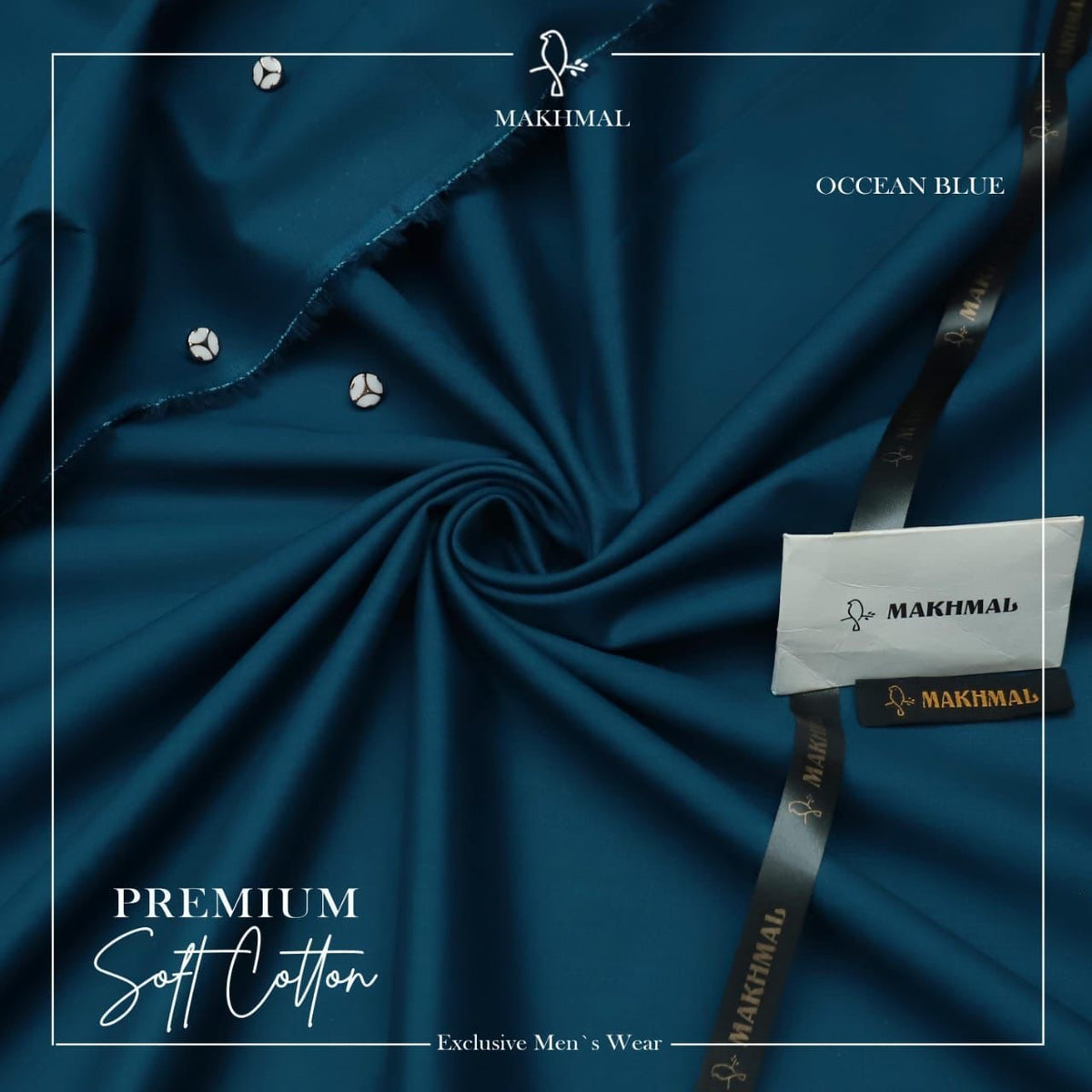 MAKHMAL Premium Soft-COTTON - OCCEAN BLUE