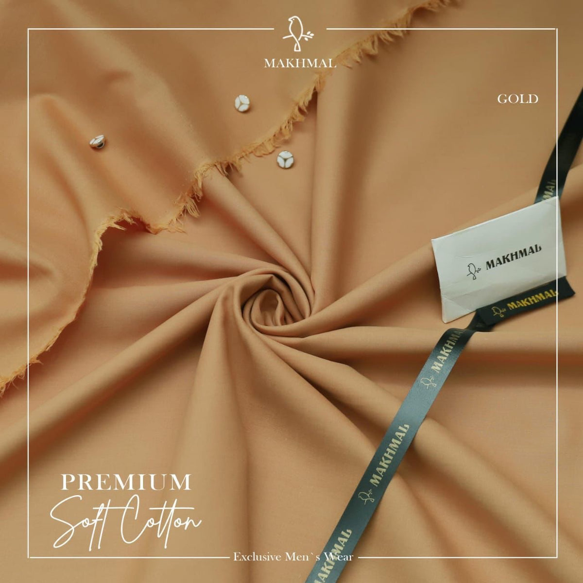 MAKHMAL Premium Soft-COTTON - GOLD