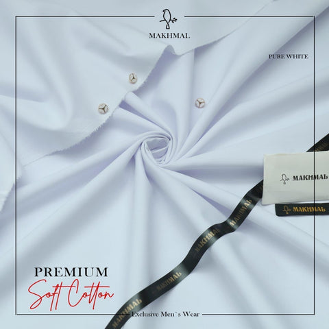 MAKHMAL Premium Soft-COTTON - PURE WHITE