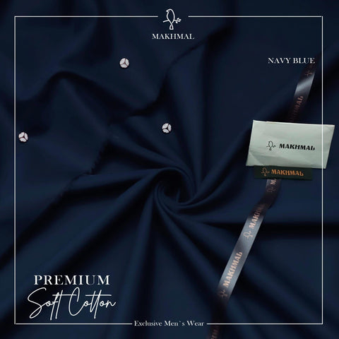 MAKHMAL Premium Soft-COTTON -NAVY BLUE