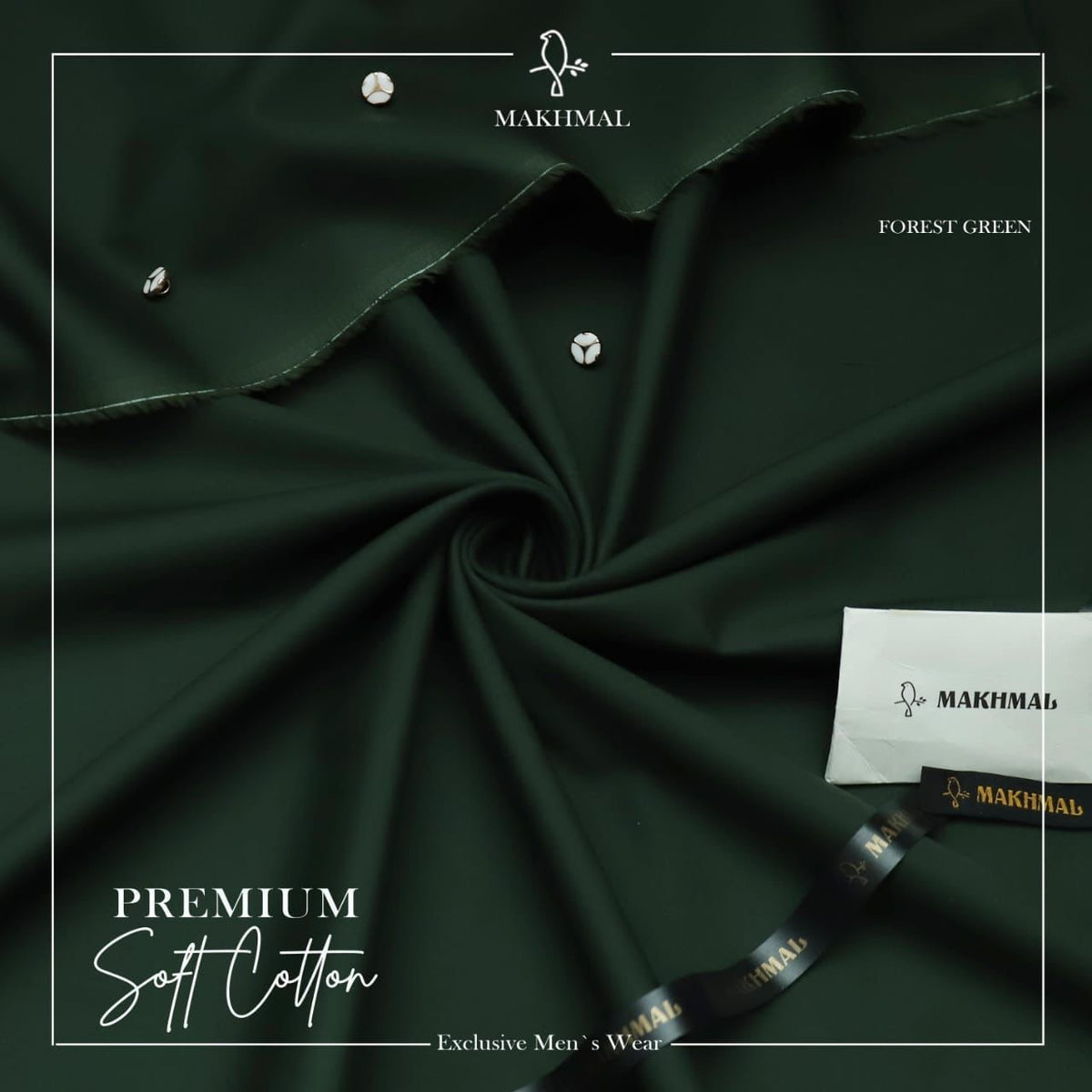 MAKHMAL Premium Soft-COTTON - FOREST GREEN