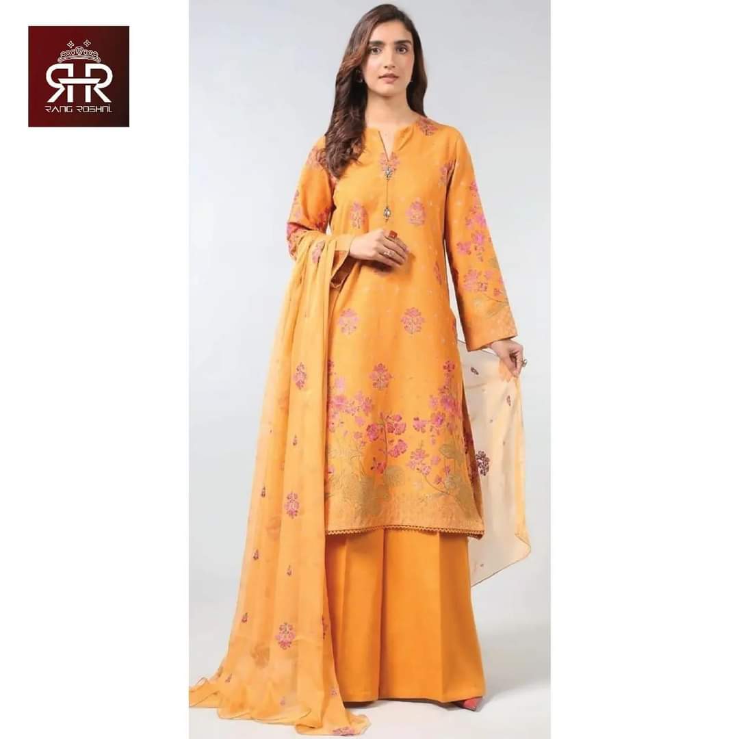 BAREEZE - 3PC LUXURY LAWN Collection AW-30