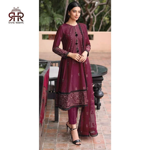 BAREEZE - 3PC Luxury Lawn Collection