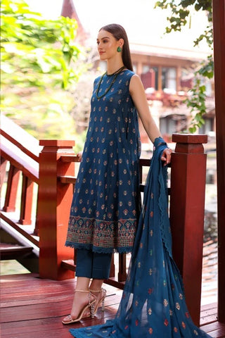 BAREEZE Heavy Embroidered - 3PC Luxury Lawn Collection AW-20
