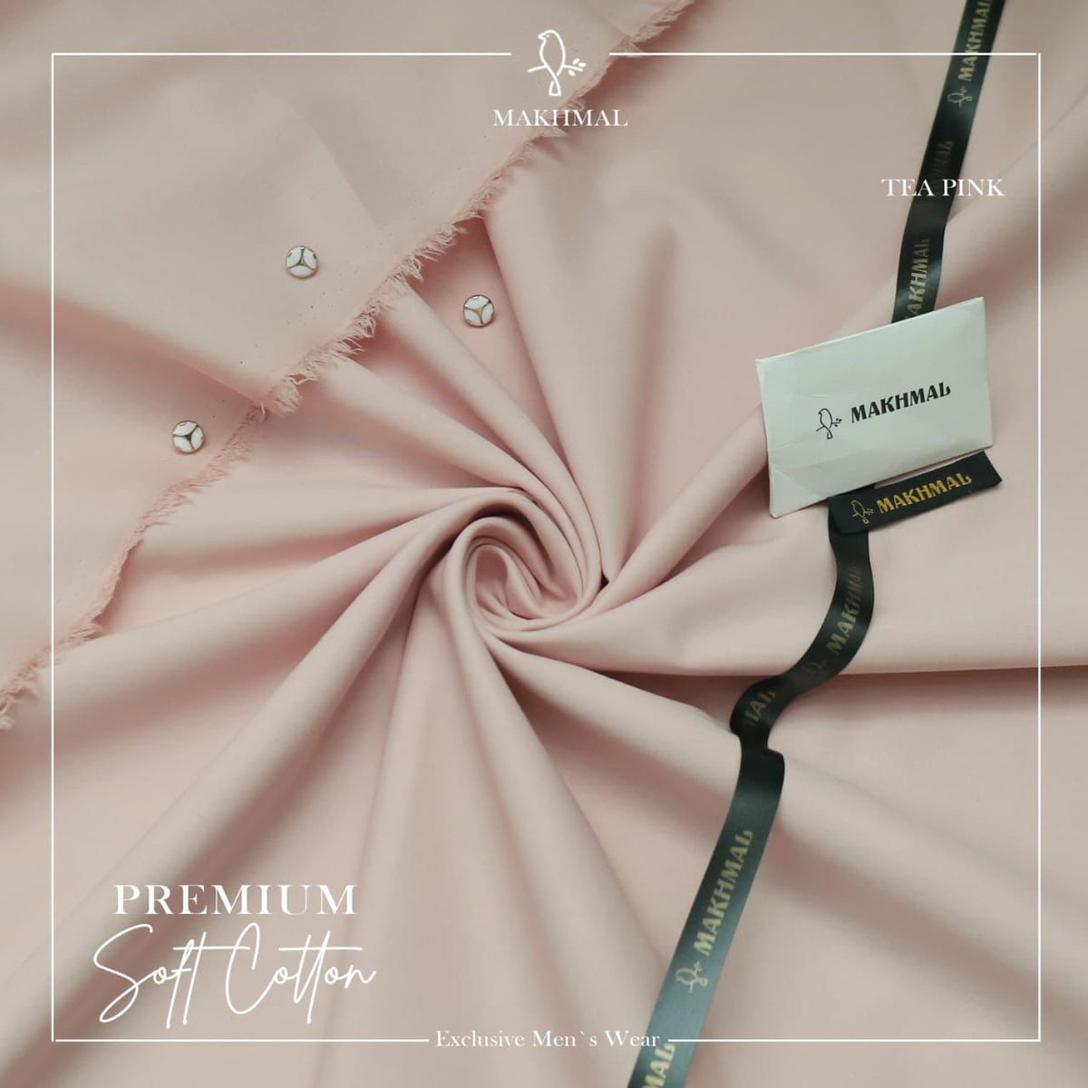 MAKHMAL Premium Soft-COTTON -Tea Pink